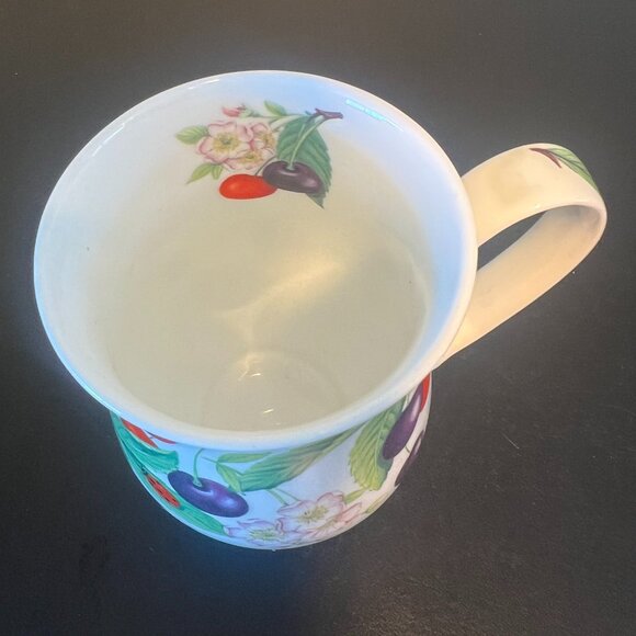 Vtg ROY KIRKHAM Sweet Cherry Fine Bone China Footed Cup ~ Made in England 1999 - Picture 10 of 14